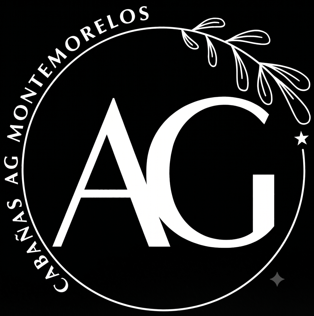 Logo Cabañas AG Montemorelos fondo negro